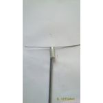 TUTORE LAMIERA CON CLIPS ø 8 H. 1,20 MT